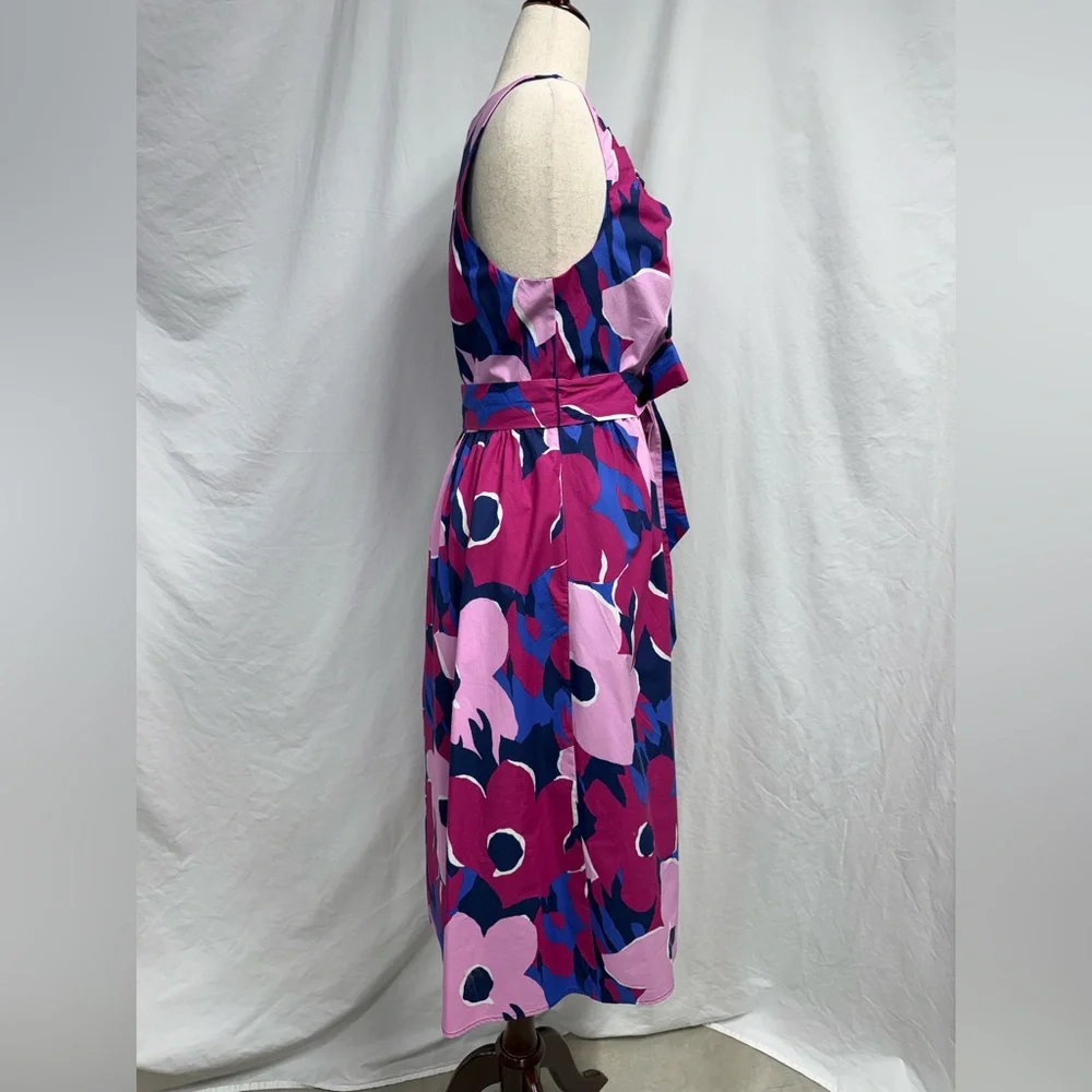 Banana Republic Factory Sleeveless Self-Belted V Neck Midi Dress - Picture 2 of 13